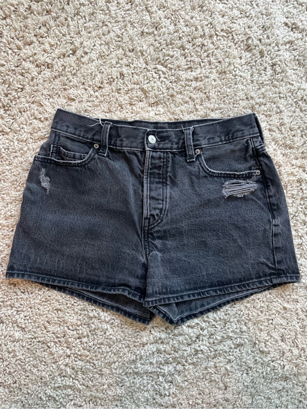 Old Navy High-Waisted Black Jean Shorts